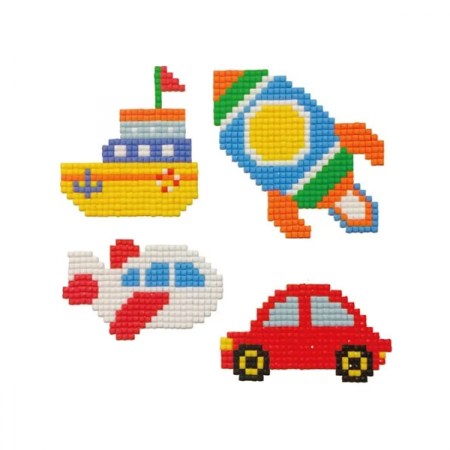Seturi creative - Set creativ stickere cu diamante patrate Diamond Painting Toi-Toys TT47166Z