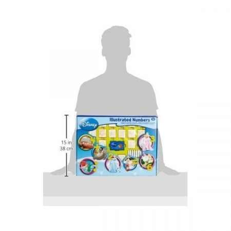 Set educativ cu stampile Numere Disney 46 piese, 26 stampile, tus, 18 carioci Multiprint MP1937 [1]