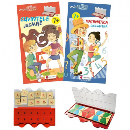 Jocuri Educative - Set joc educativ LUK, varsta 7 ani, Matematica si limba romana Editura Kreativ EK6153