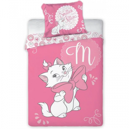 Paturici - Set lenjerie pat copii Marie Smitten Kittens 100x135 + 40x60 SunCity PRV586622