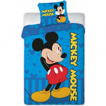 CAMERA COPILULUI - Set lenjerie pat copii Mickey Mouse 100x135 + 40x60 SunCity FRA576470