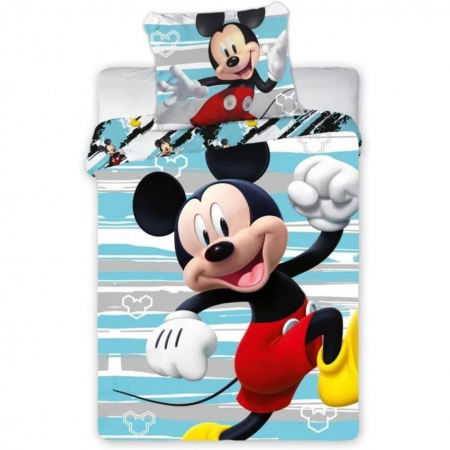 CAMERA COPILULUI - Set lenjerie pat copii Mickey Run 100x135 + 40x60 SunCity FRA586646