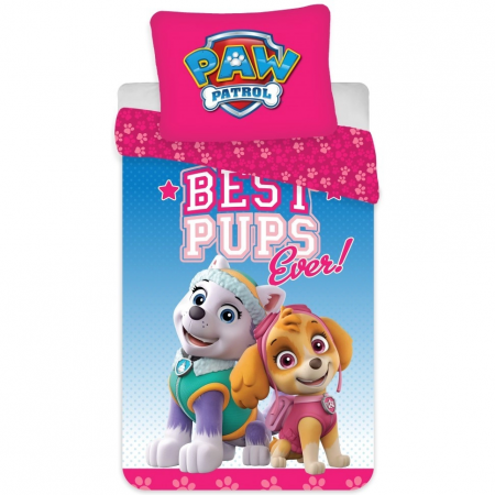 CAMERA COPILULUI - Set lenjerie pat copii Paw Patrol Best Pups Ever 100x135, 40x60 SunCity BRM004702