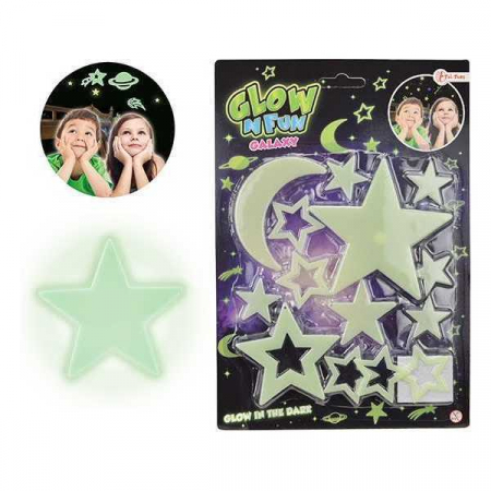 JOCURI SI JUCARII - Set Luna si Stele Fosforescente Glow N Fun Toi-Toys TT35055A