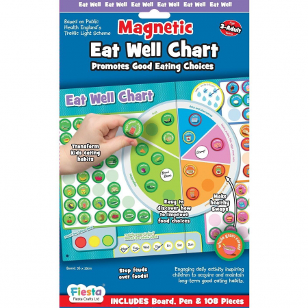 Jocuri Educative - Set magnetic Mananca sanatos - Eat Well Chart Fiesta Crafts FCT-2946