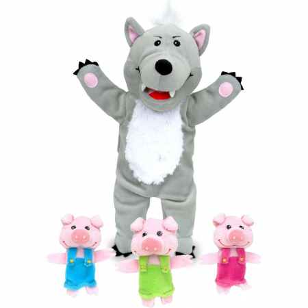 Set Marionete Lupul si cei 3 Purcelusi Fiesta Crafts FCT-2458 [0]