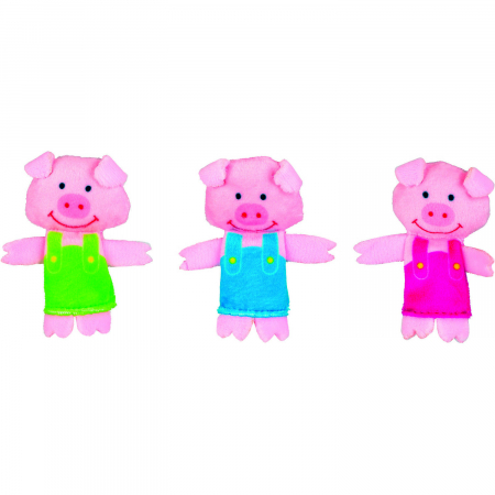 Set Marionete Lupul si cei 3 Purcelusi Fiesta Crafts FCT-2458 [3]