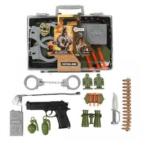 JOCURI SI JUCARII - Set Militar cu accesorii Alfafox Toi-Toys TT14706A