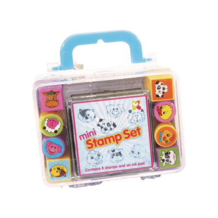 JOCURI SI JUCARII - Set Mini stampile si tusiera Keycraft KCST18