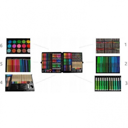 Seturi pictura si desen - Set pentru pictura 288 piese cu geanta inclusa Iso Trade MY17833