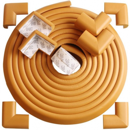 Sisteme Siguranta - Set Rola protectie multifunctionala XXL de 6m si 8 aparatori moi pentru colturi Bambinice BN008