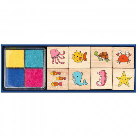 Jucarii Educative - Set Stampile Animale Marine Moses MS26224