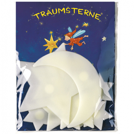 Stickere decorative - Set stele si luna fosforescente Moses MS20008