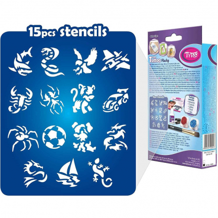 Set tatuaje temporare cu sclipici Plucky Tytoo KKCTT2213011 [3]
