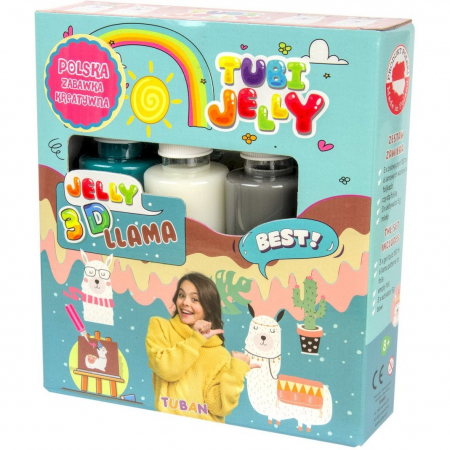 Pasta, lut si nisip modelabil - Set Tubi Jelly cu 3 culori - Lama Tuban TU3321