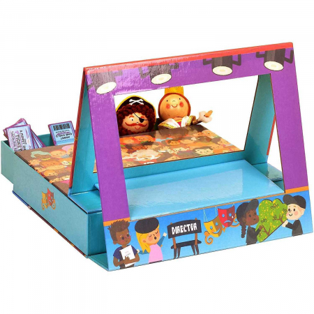 Teatru pop-up cu 2 marionete de deget incluse, 25x21 cm Fiesta Crafts FCT-3039 [2]