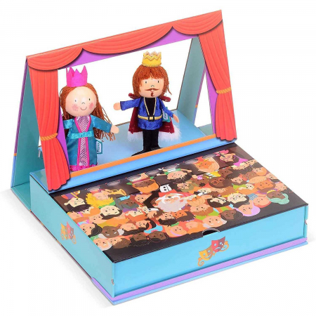 Teatru pop-up cu 2 marionete de deget incluse, 25x21 cm Fiesta Crafts FCT-3039 [0]