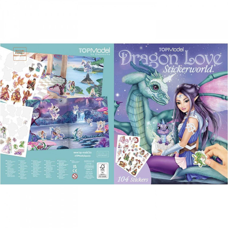 Top Model Autocolante Stickerworld Dragon Love Depesche PT11909 [3]