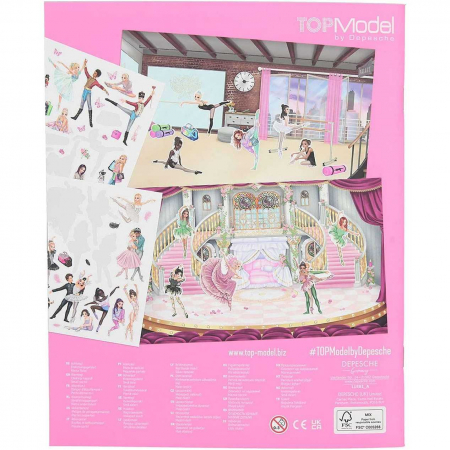 Top Model Lumea Autocolantelor Balet, 108 stickere Depesche PT11581 [2]