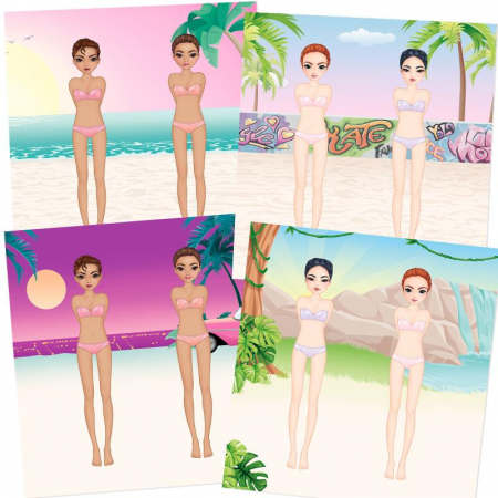 TOPModel Dress Me Up Stickerbook  Beach Time [4]
