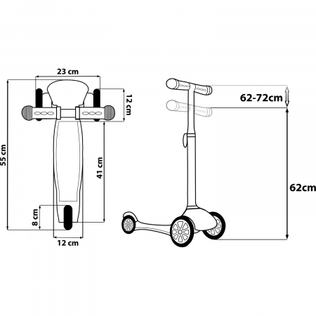 ACTIVITATI IN AER LIBER - Trotineta cu 3 roti Cars Seven SV9914