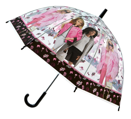 Umbrele - Umbrela transparenta PVC  barbie , diametru  70 cm