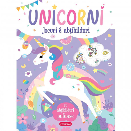 Carti de colorat - Unicorni - Jocuri si abtibilduri Mimorello EK7034