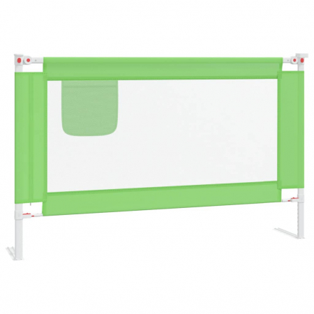 vidaXL Balustradă de protecție pat copii, verde, 120x25 cm, textil [1]