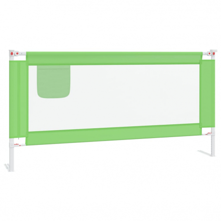vidaXL Balustradă de protecție pat copii, verde, 180x25 cm, textil [1]