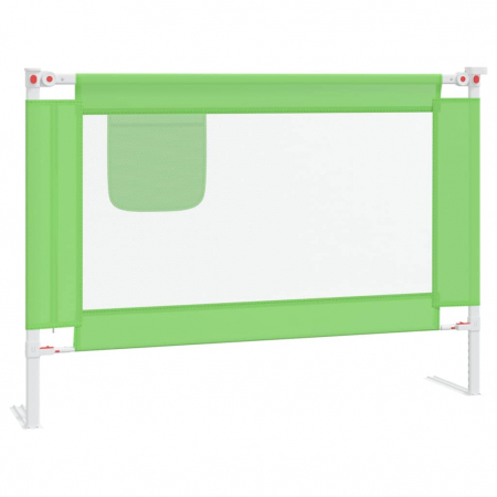 vidaXL Balustradă de protecție pat copii, verde, 90x25 cm, textil [1]