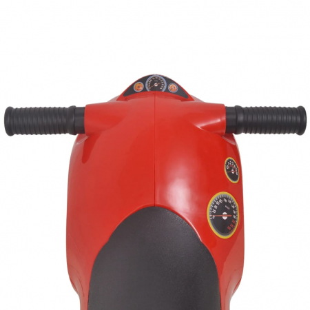 vidaXL Motocicletă fără pedale din plastic pentru copii, roșu [4]