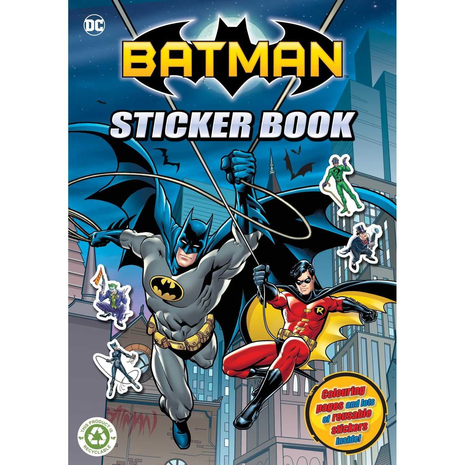 Carte de colorat cu stickere Batman Alligator AB3449BTSB2