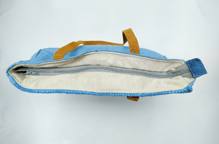 Geanta handmade de umar model bleu jeans reciclat [4]