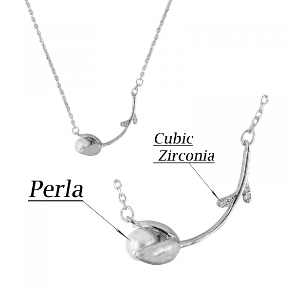 Colier Argint 925% Pearl Flower [2]