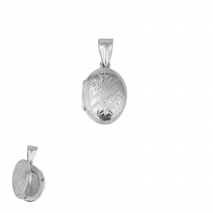 Medalion Argint 925% care se deschide, de forma ovala [0]