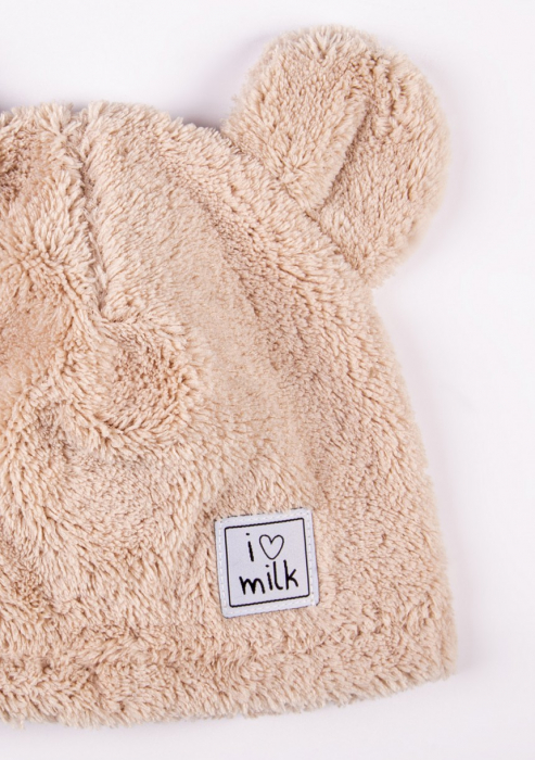 Caciula copii de blanita Bear Beige [3]