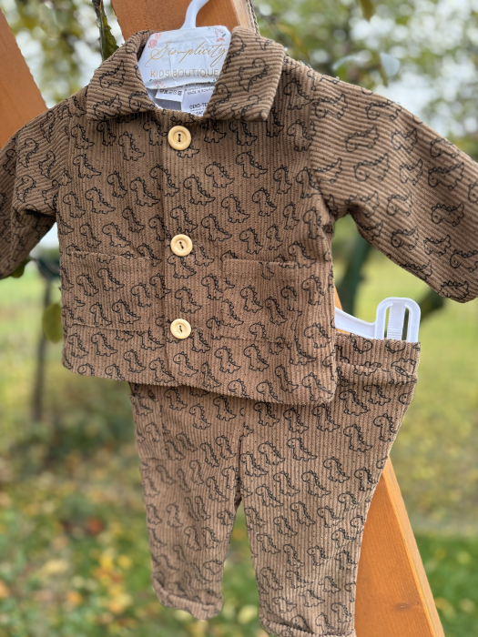 Compleu băieți bluza-pantalon cu dinozauri [1]