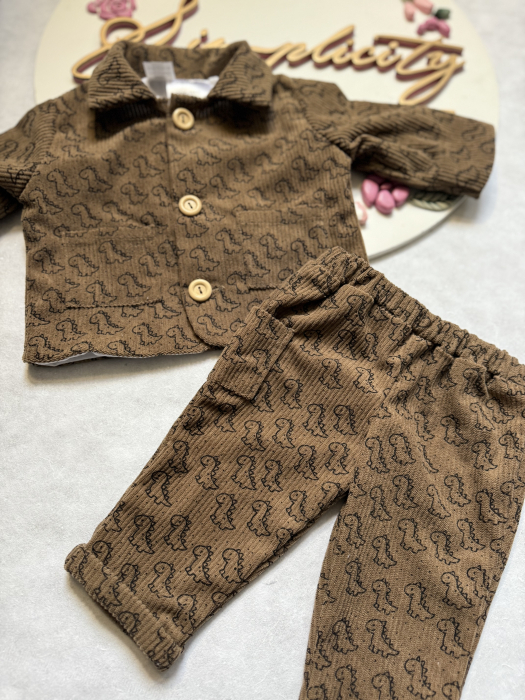 Compleu băieți bluza-pantalon cu dinozauri [1]