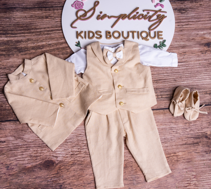 Costum botez Martin crem [3]