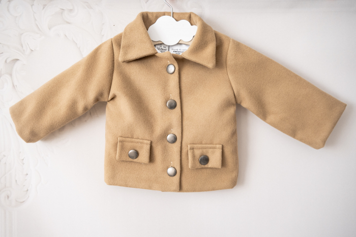 Palton baietei Carol Beige [3]