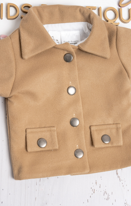 Palton baietei Carol Beige [4]
