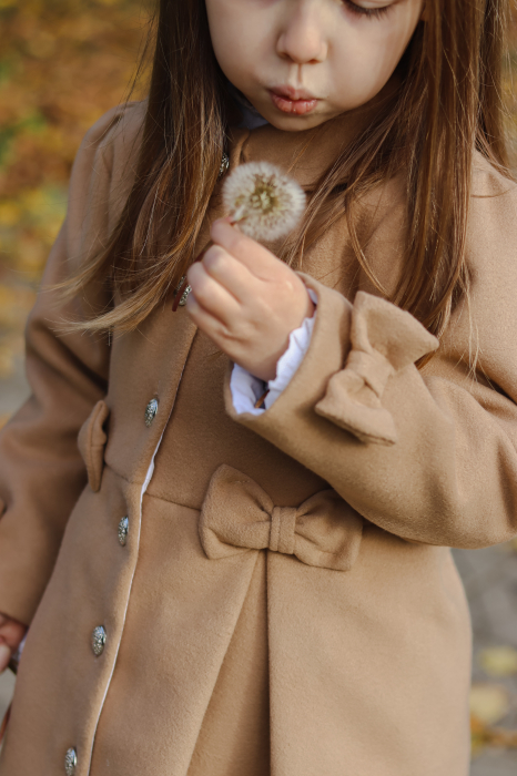 Palton fetite Amelie Beige [4]