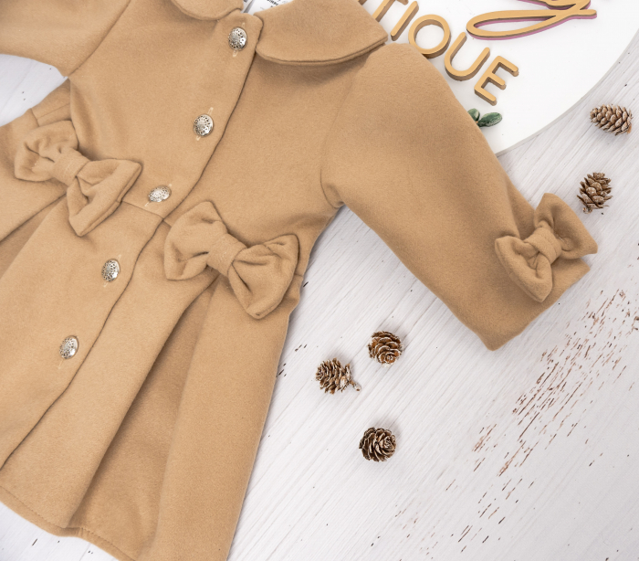 Palton fetite Amelie Beige [7]
