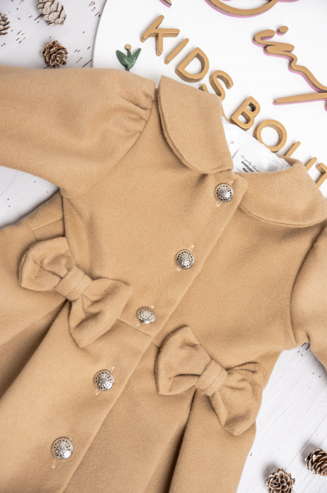 Palton fetite Amelie Beige [6]