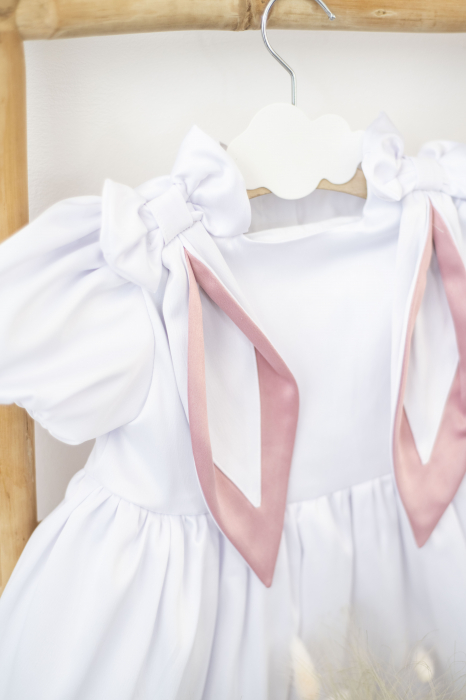 Rochie fetite Bunny alb [3]
