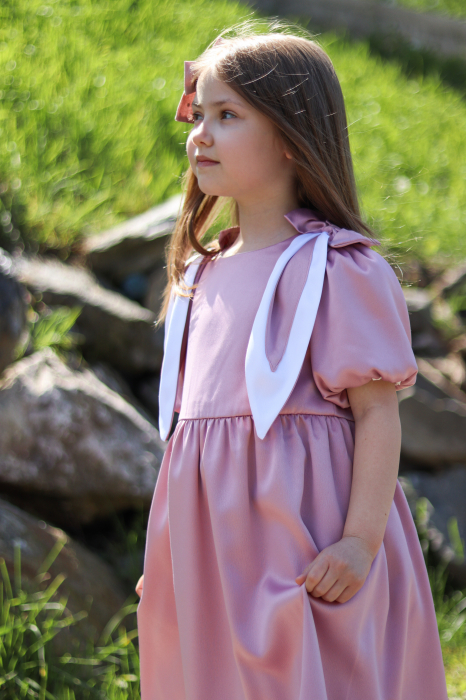 Rochie fetite Bunny roz [3]
