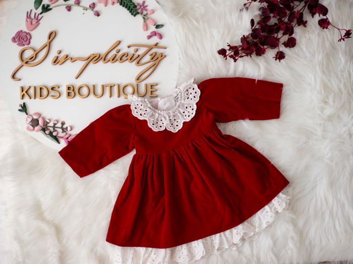 Rochie fetite Cherry Rosu [4]
