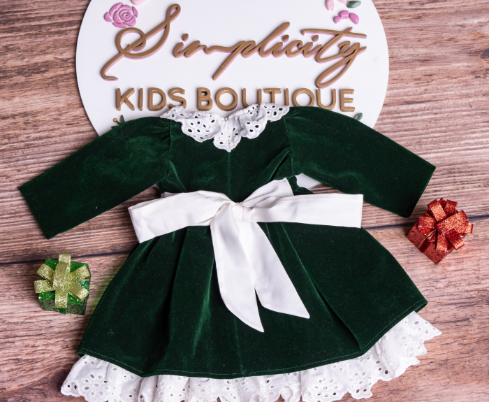 Rochie fetite Cherry Verde [2]