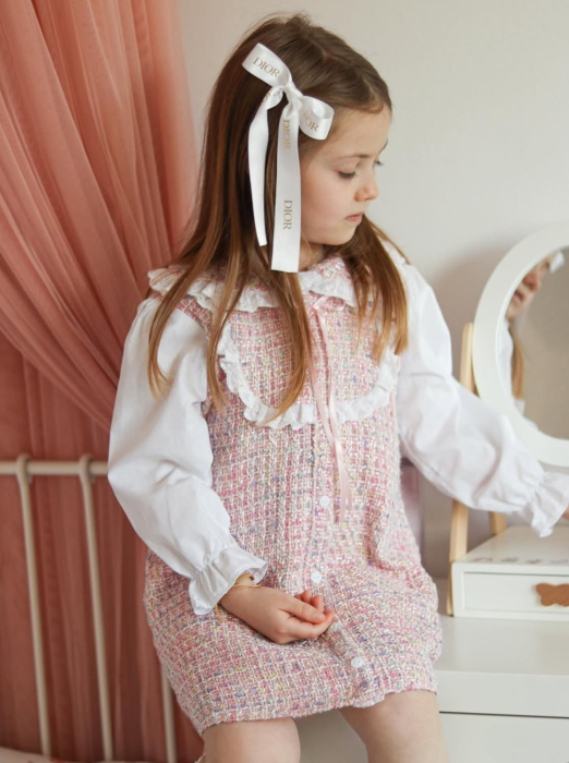 Rochie fetite din stofa roz [1]