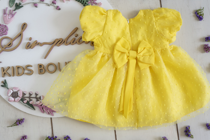 Rochie fetite Ilinca galben [3]